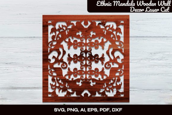 Download 3D Ethnic Mandala Wooden Wall Decor SVG - Premium Bundle