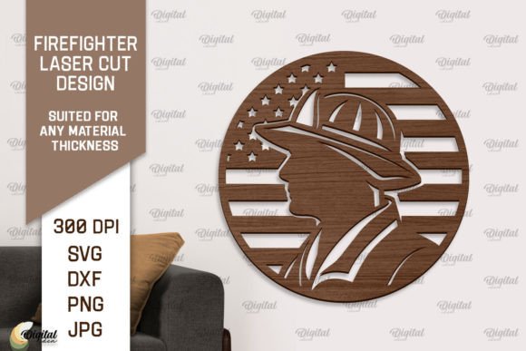 Download Firefighter Wooden Wall Decor Laser Cut - Wooden wall decor Collection