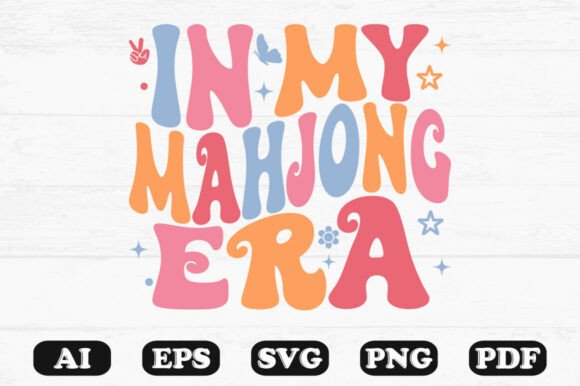 Download In My Mahjong Era Retro T Shirt Design - Premium Resources