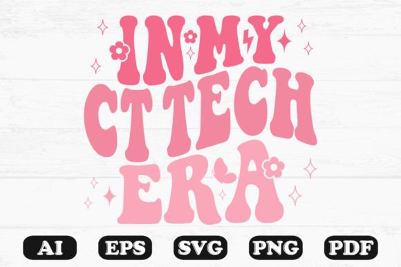 Download In My CT Tech Era Retro Wavy Svg T-shirt - Premium Resources