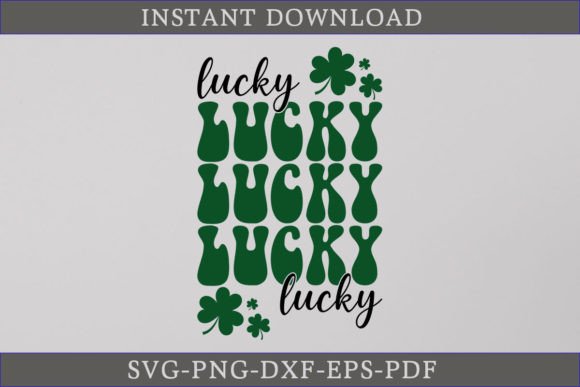 Download St. Patrick's Day Lucky Shirt Retro SVG - St. patrick's Collection