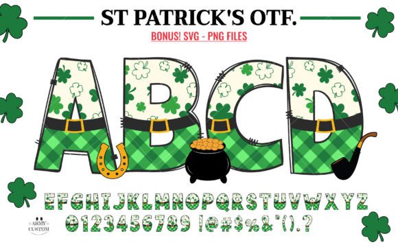 Download St. Patrick's Shamrock Plaid - St. patrick's Collection
