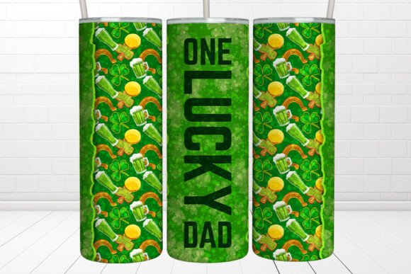 Download St. Patrick's Day Tumbler, Lucky Dad - St. patrick's Collection